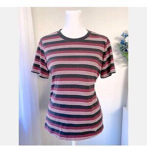 Stance SZ XS Awesome Striped Top Tee T-Shirt Red White & Black Comfy!